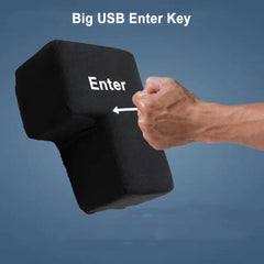 Big USB Enter Key Vent Pillow Soft Computer Button Return Key