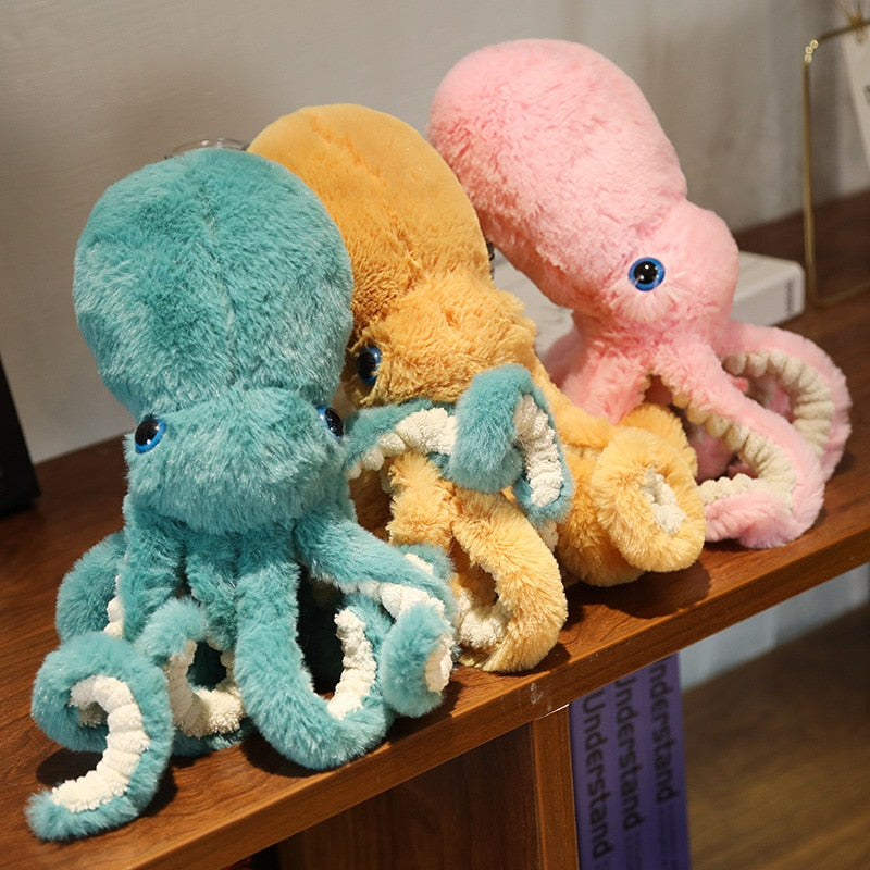 18-85cm Lovely Simulation Octopus Pendant Plush Stuffed Toy Soft Animal Home Accessories Cute Doll Children Christmas Gifts