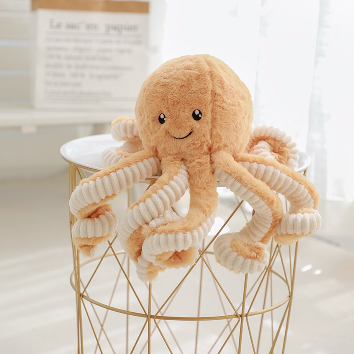 18-85cm Lovely Simulation Octopus Pendant Plush Stuffed Toy Soft Animal Home Accessories Cute Doll Children Christmas Gifts