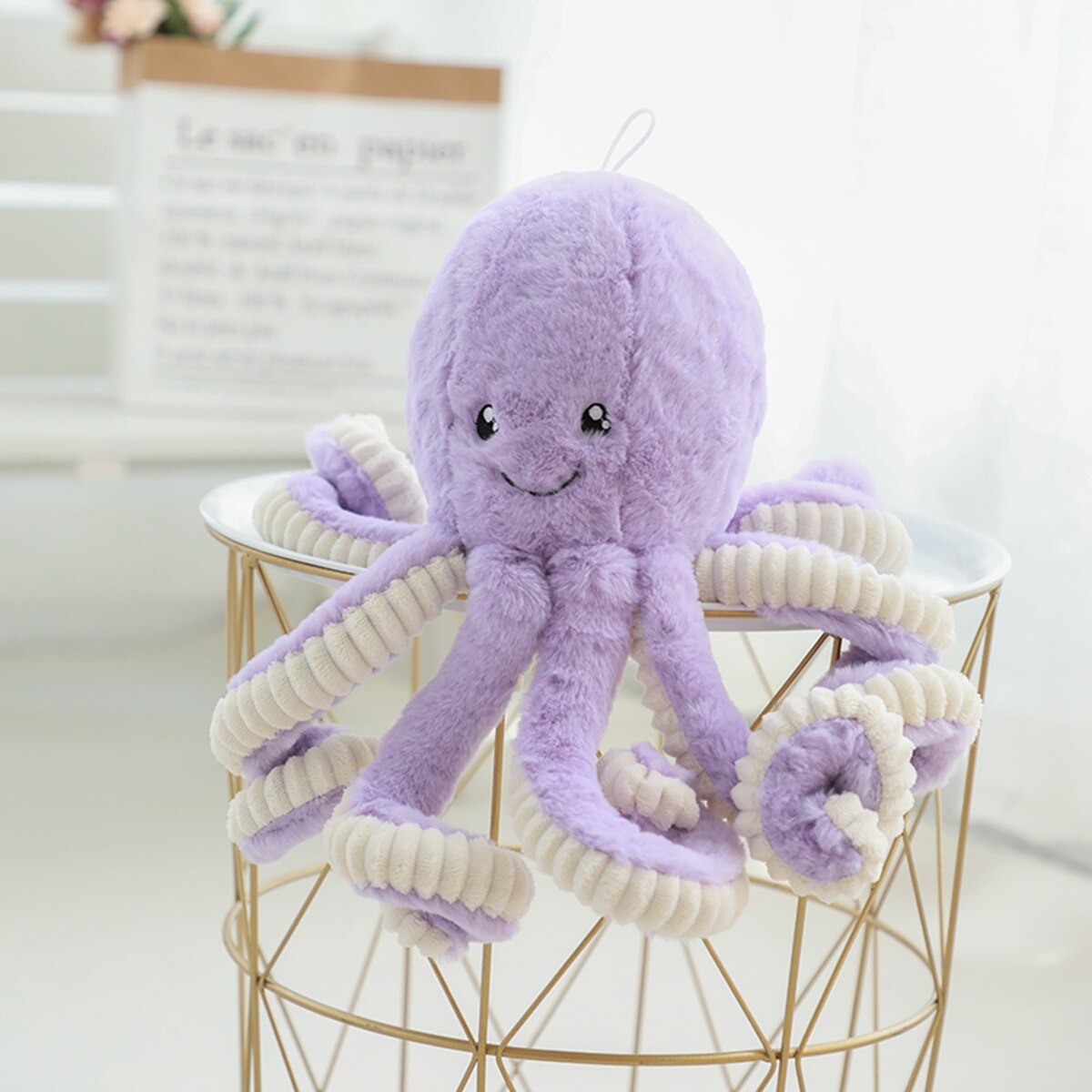 18-85cm Lovely Simulation Octopus Pendant Plush Stuffed Toy Soft Animal Home Accessories Cute Doll Children Christmas Gifts