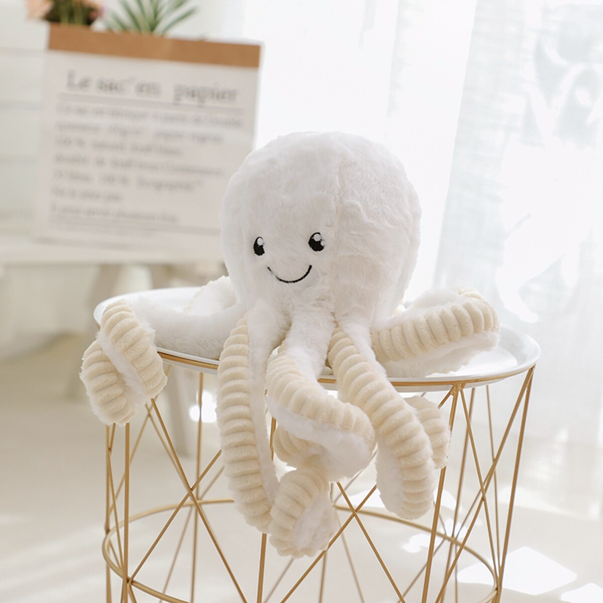 18-85cm Lovely Simulation Octopus Pendant Plush Stuffed Toy Soft Animal Home Accessories Cute Doll Children Christmas Gifts