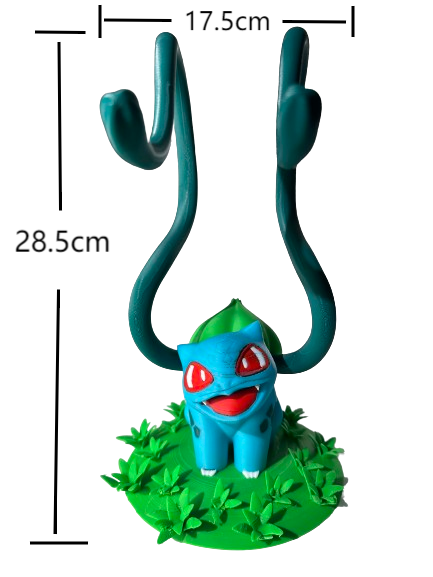 3D Print Pokemon Bulbasaur Creature Headphone Stand