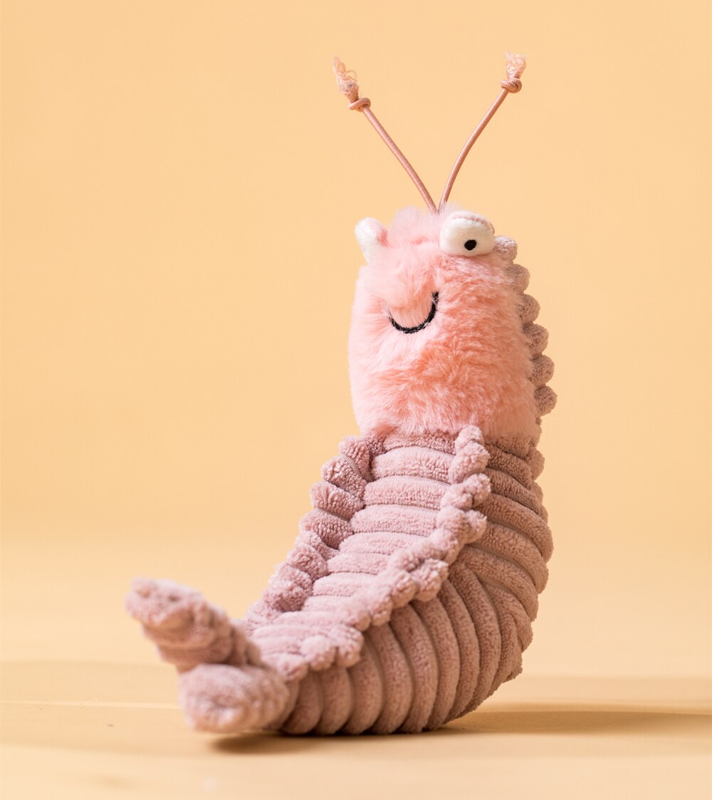 22cm Plush Shells Scales Toys Shrimp Cute Sheldon Shrimp Dolls Stuffed Animal Appease Doll for Baby Child Birthday Present