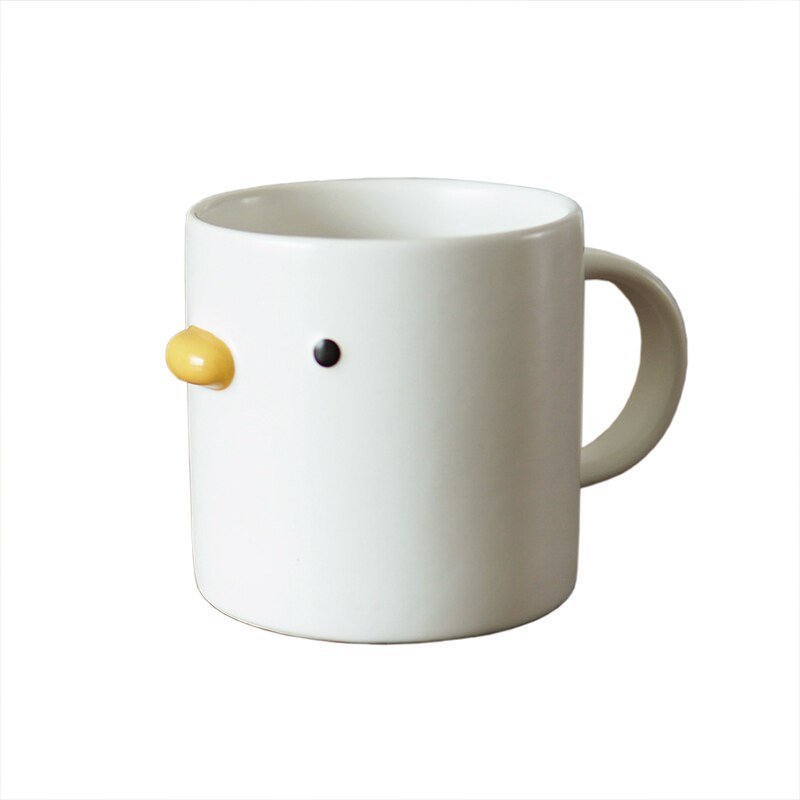 400ml Mug Ceramic Chick Coffee Mug Microwave Safe Ceramic Milk Mug Juice Handgrip Office Water Cup Kitchen Party Drinking Tools