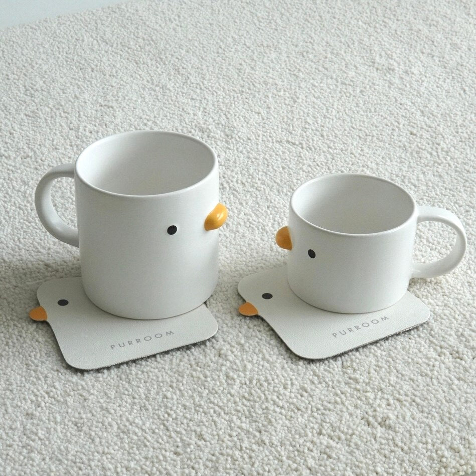 400ml Mug Ceramic Chick Coffee Mug Microwave Safe Ceramic Milk Mug Juice Handgrip Office Water Cup Kitchen Party Drinking Tools