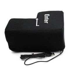 Big USB Enter Key Vent Pillow Soft Computer Button Return Key