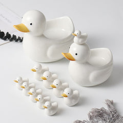 Creative Japanese Cute Duck Decoration Crafts Storage Ornaments Hand-painted Chopsticks Holder Home Hotel Ceramic Tableware