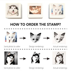 Custom-Made Pet Portrait Stamp