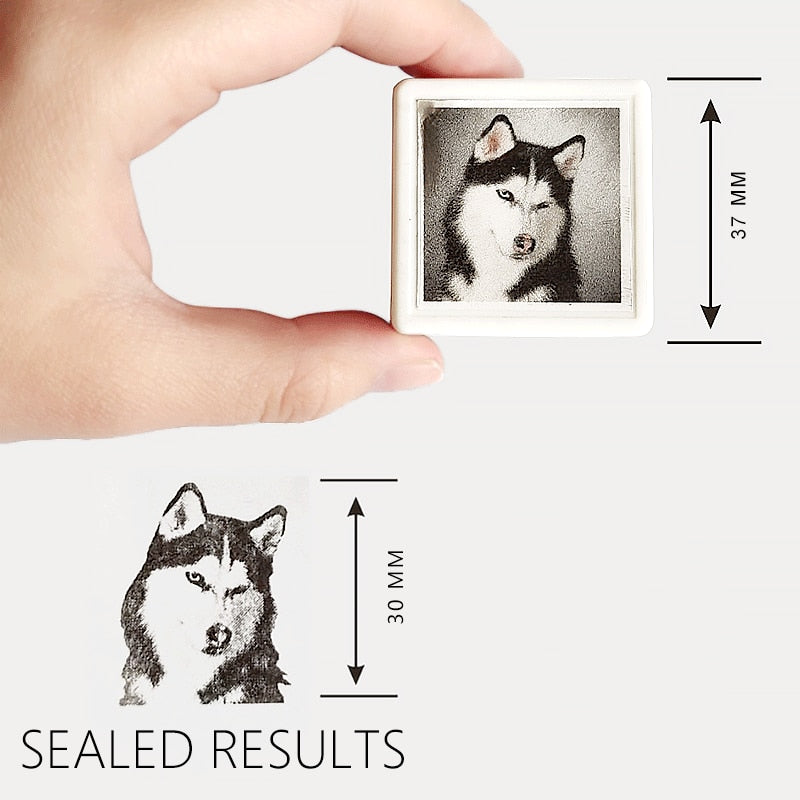 Custom-Made Pet Portrait Stamp