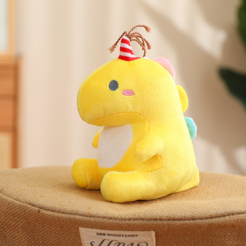 Cute Cartoon Candy Dinosaur Plush Toys Stuffed Adorable Jurassic Dino Dolls Birthday Christmas Gifts Kids Girls Room Decoration