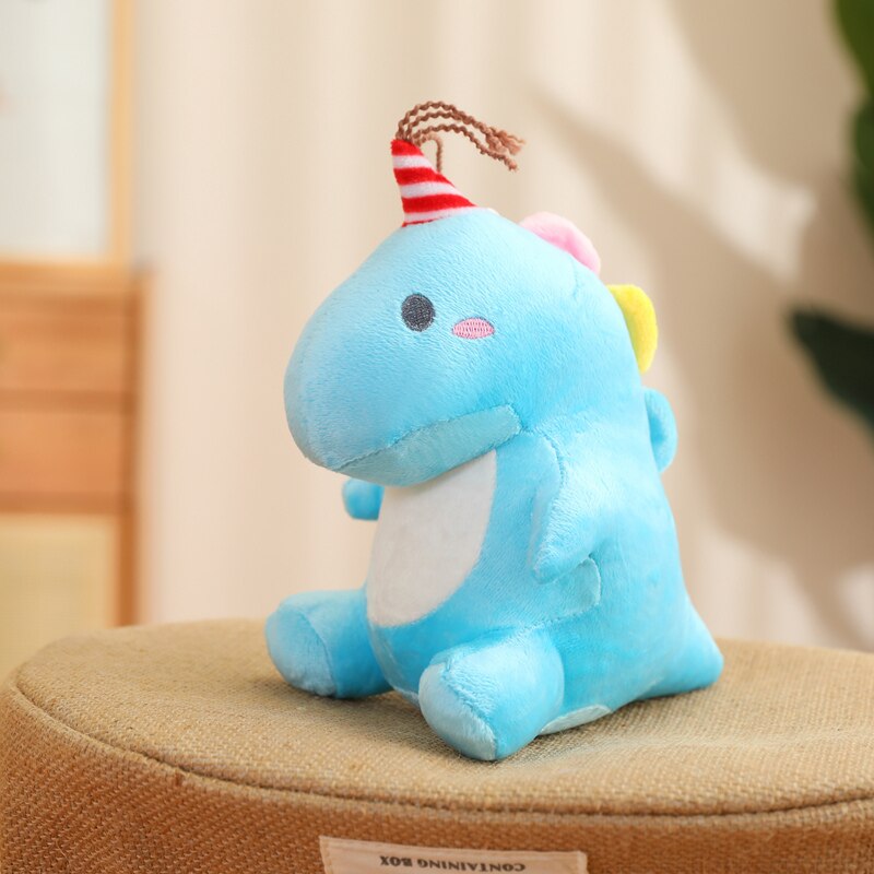 Cute Cartoon Candy Dinosaur Plush Toys Stuffed Adorable Jurassic Dino Dolls Birthday Christmas Gifts Kids Girls Room Decoration