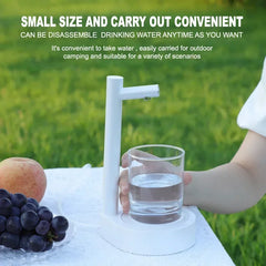 Smart Table Water Dispenser Automatic Water Bottle Pump With Base Electric Barreled Water Pump USB 1800mAh 6-Gears 100-1000ML