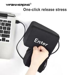 Big USB Enter Key Vent Pillow Soft Computer Button Return Key