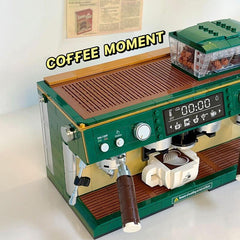 MINI Blocks Coffee Machine Model Bricks Sets MOC Creative Retro Modern Machine Building Block