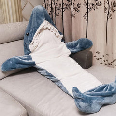 Cartoon Shark Sleeping Bag Pajamas Office Nap Shark Blanket