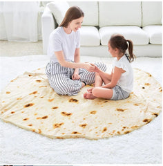 Funny Burrito Nap Blanket Flannel Fly Pie Pizza