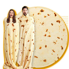 Funny Burrito Nap Blanket Flannel Fly Pie Pizza