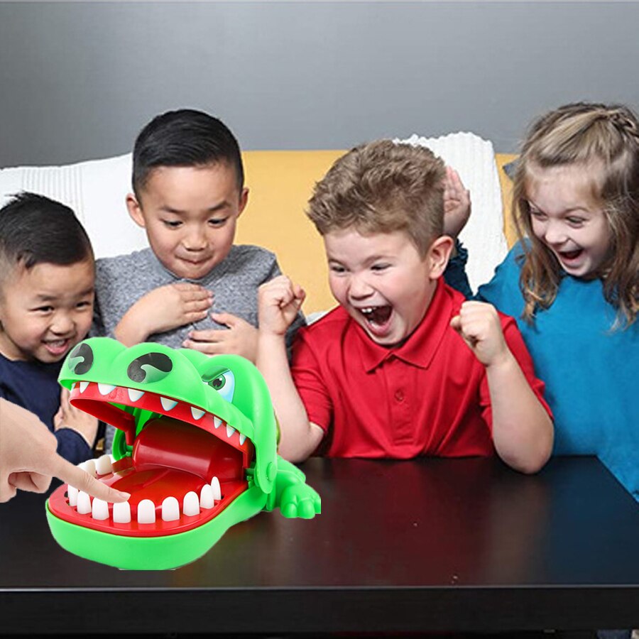 Thriller Crocodile Shark Dinosaur Teeth Bite Finger Tabletop Game Startling Children's Fun Gift Adult Decompression Prank Toys